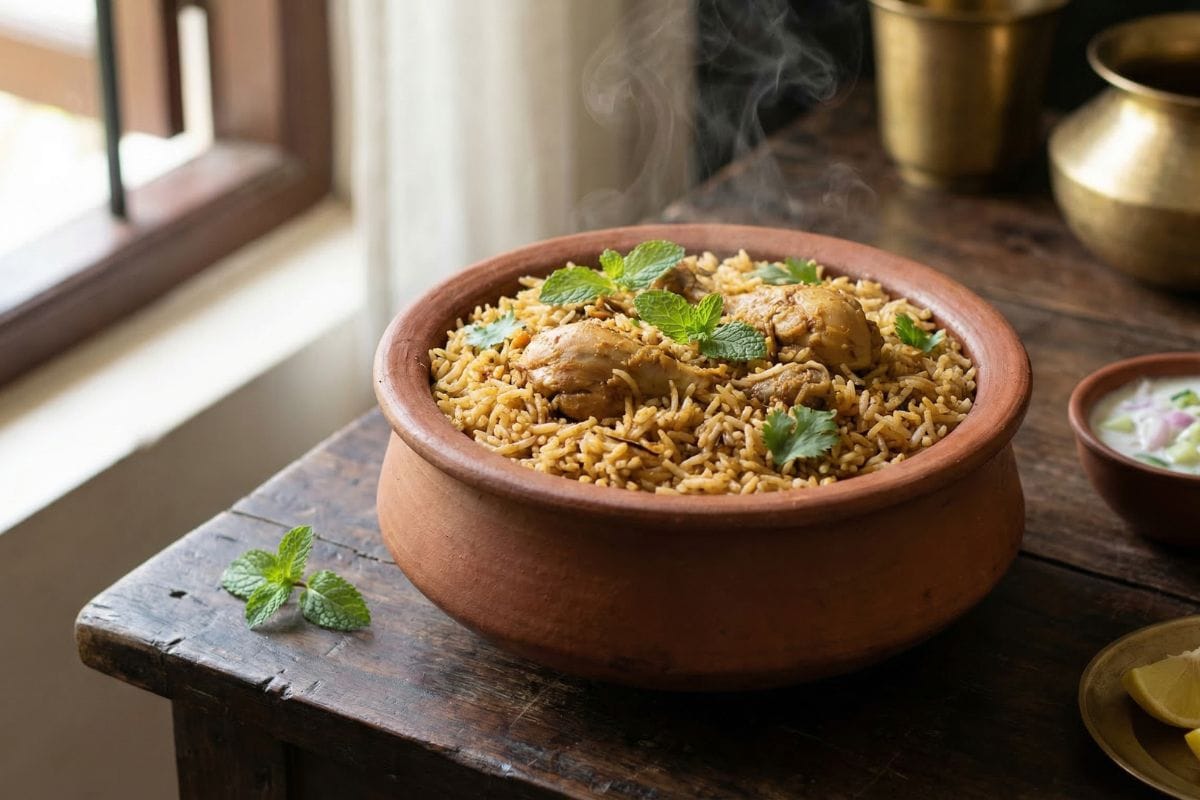 Ambur dum biryani recipe